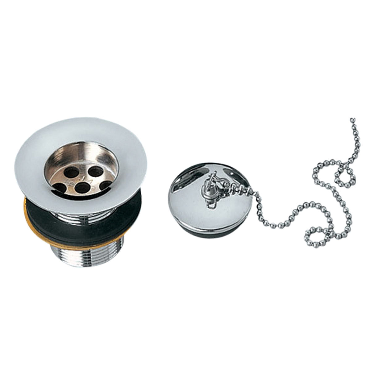 Just Taps Plus Basin Waste with Chain and Plug
