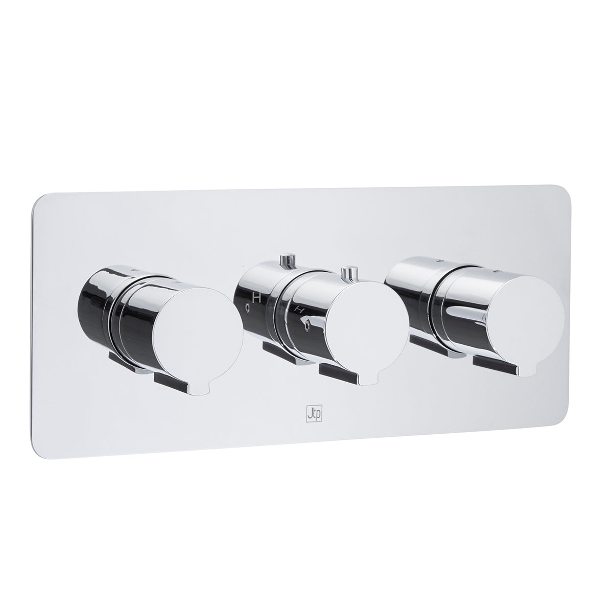 Just Taps Plus Curve Thermostatic 2 Outlets Concealed Shower Valve - Horizontal