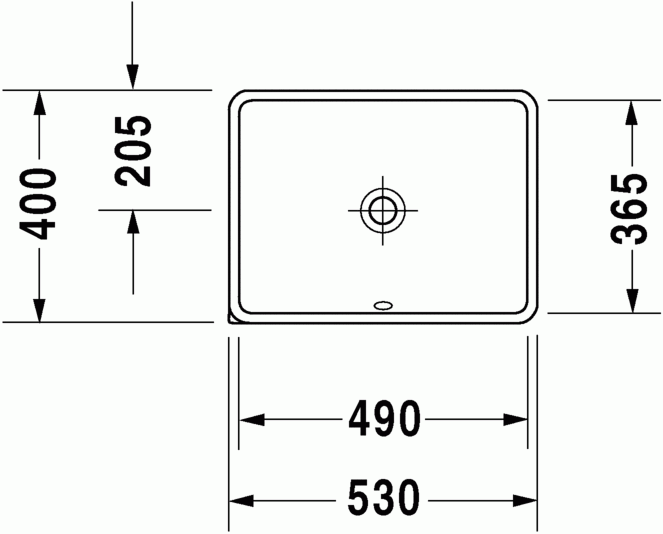Duravit Starck 3 530 x 400 Furniture Basin