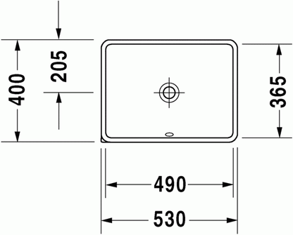 Duravit Starck 3 530 x 400 Furniture Basin