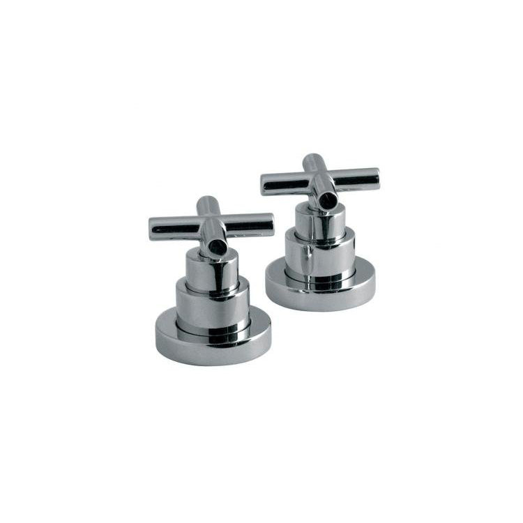 VADO Elements Deck Mounted Stop Valves - Chrome Finish