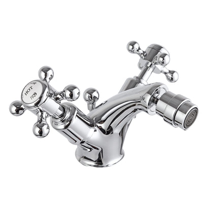 Just Taps Plus Grosvenor Bidet Mixer With Pop Up Waste