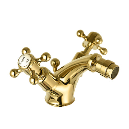 Just Taps Plus Grosvenor Bidet Mixer With Pop Up Waste