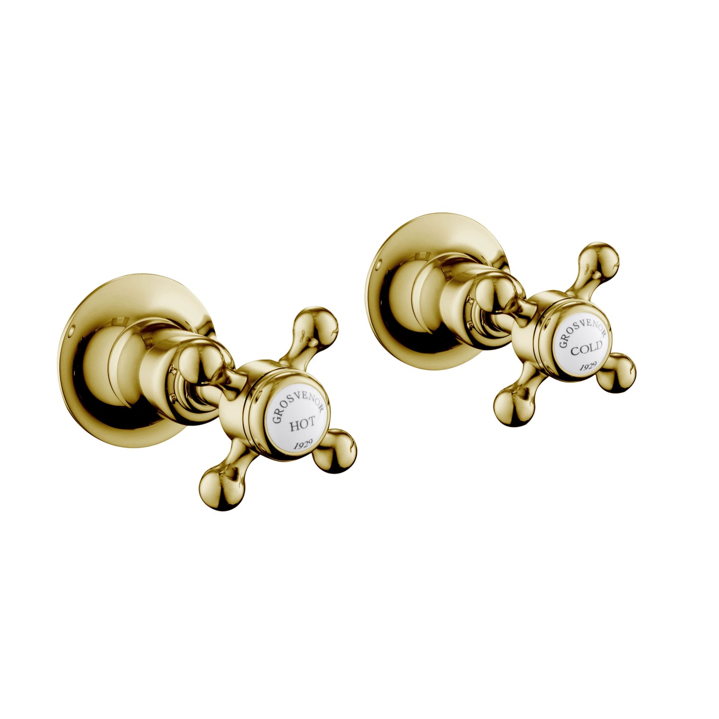 Just Taps Plus Grosvenor Cross Wall Valves