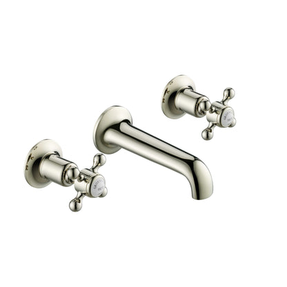 Just Taps Plus Grosvenor 3 Hole Wall Mounted Basin Mixer