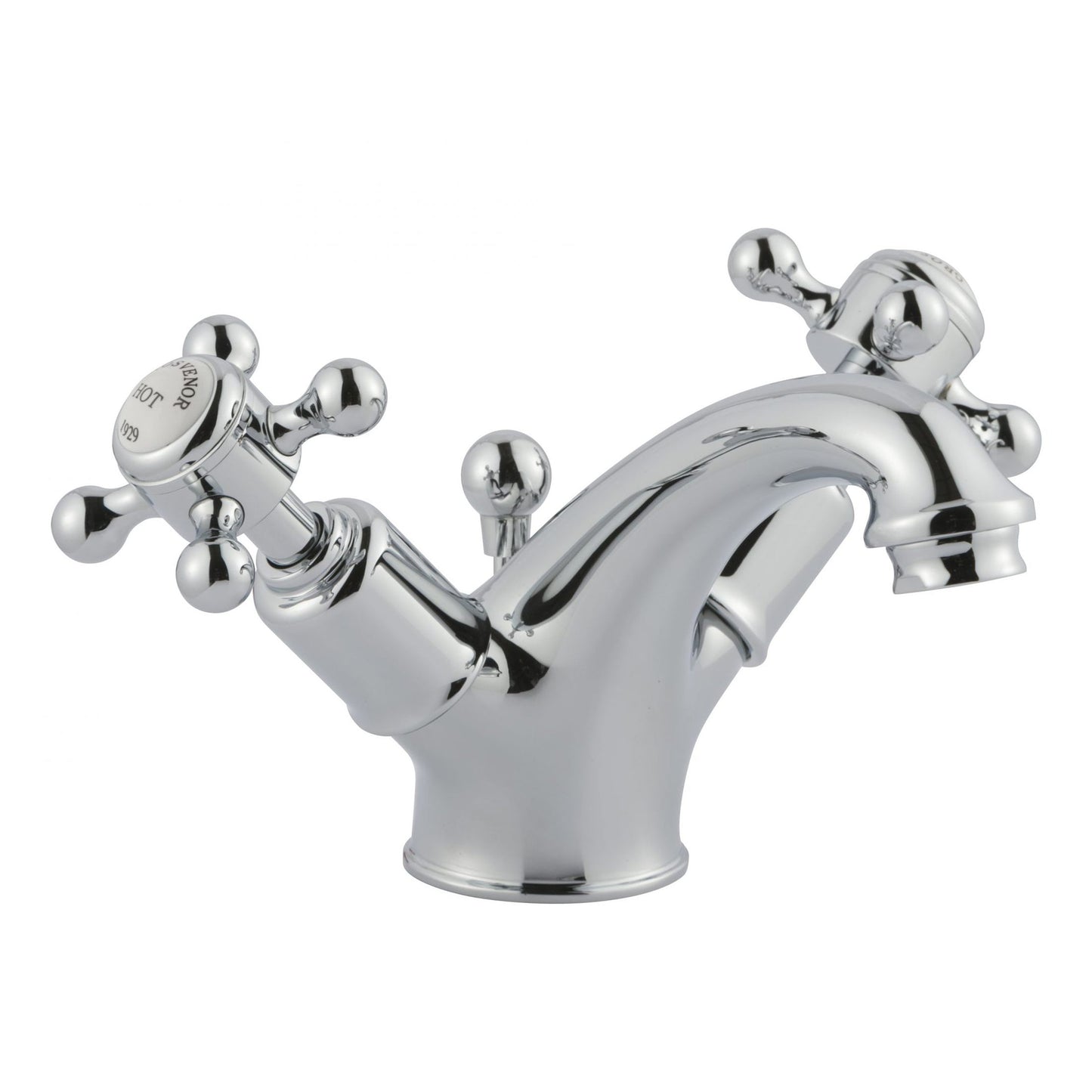 Just Taps Plus Grosvenor Basin Mixer with Pop Up Waste