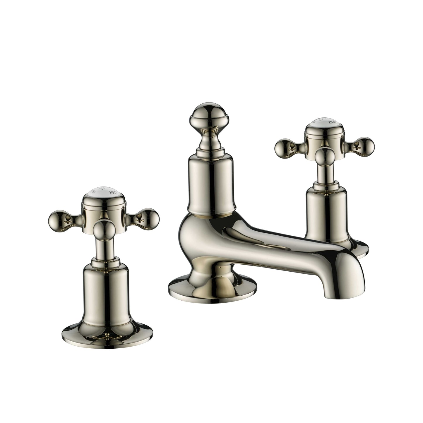 Just Taps Plus Grosvenor 3 Hole Deck Mounted Basin Mixer