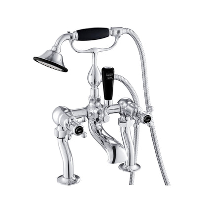 Just Taps Plus Grosvenor Deck Mounted Bath Shower Mixer with Kit