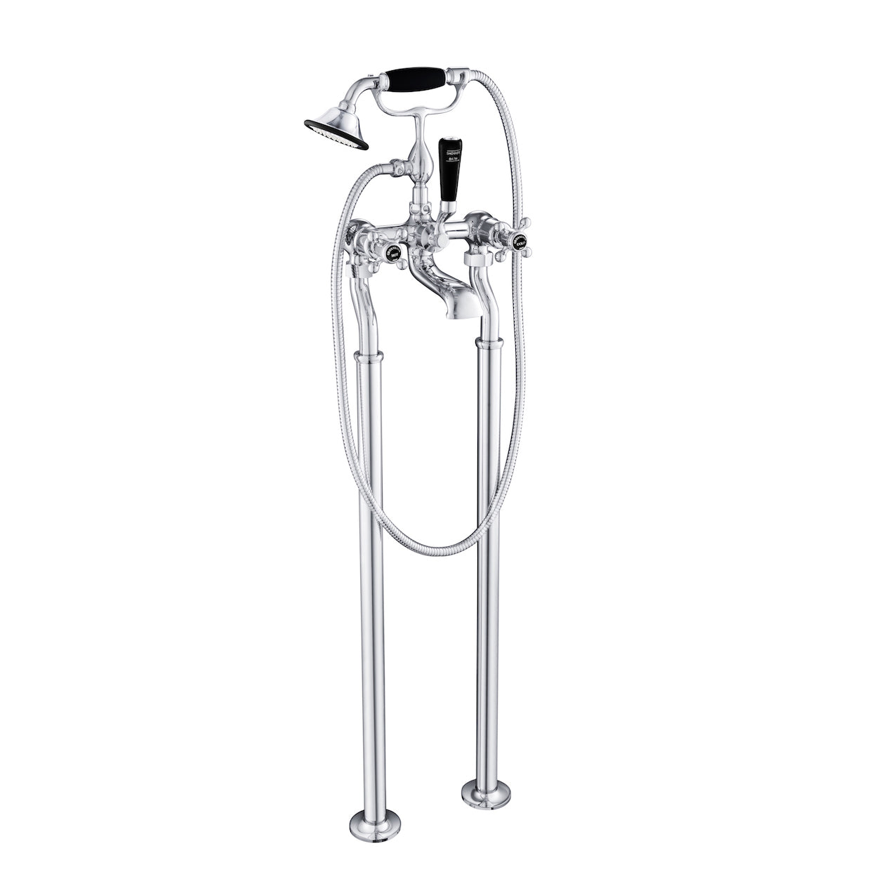 Just Taps Plus Grosvenor Freestanding Bath Shower Mixer With Kit