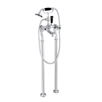 Just Taps Plus Grosvenor Freestanding Bath Shower Mixer With Kit