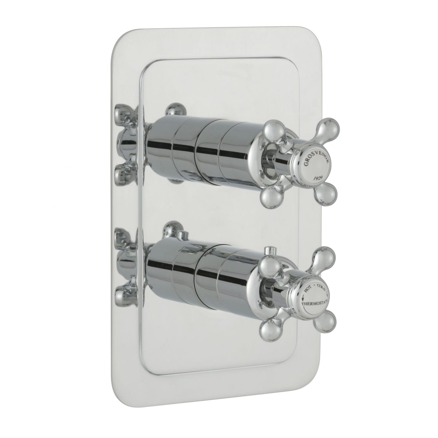 Just Taps Plus Grosvenor Thermostatic Concealed 1 Outlet Shower Valve - Vertical