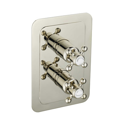 Just Taps Plus Grosvenor Thermostatic Concealed 1 Outlet Shower Valve - Vertical