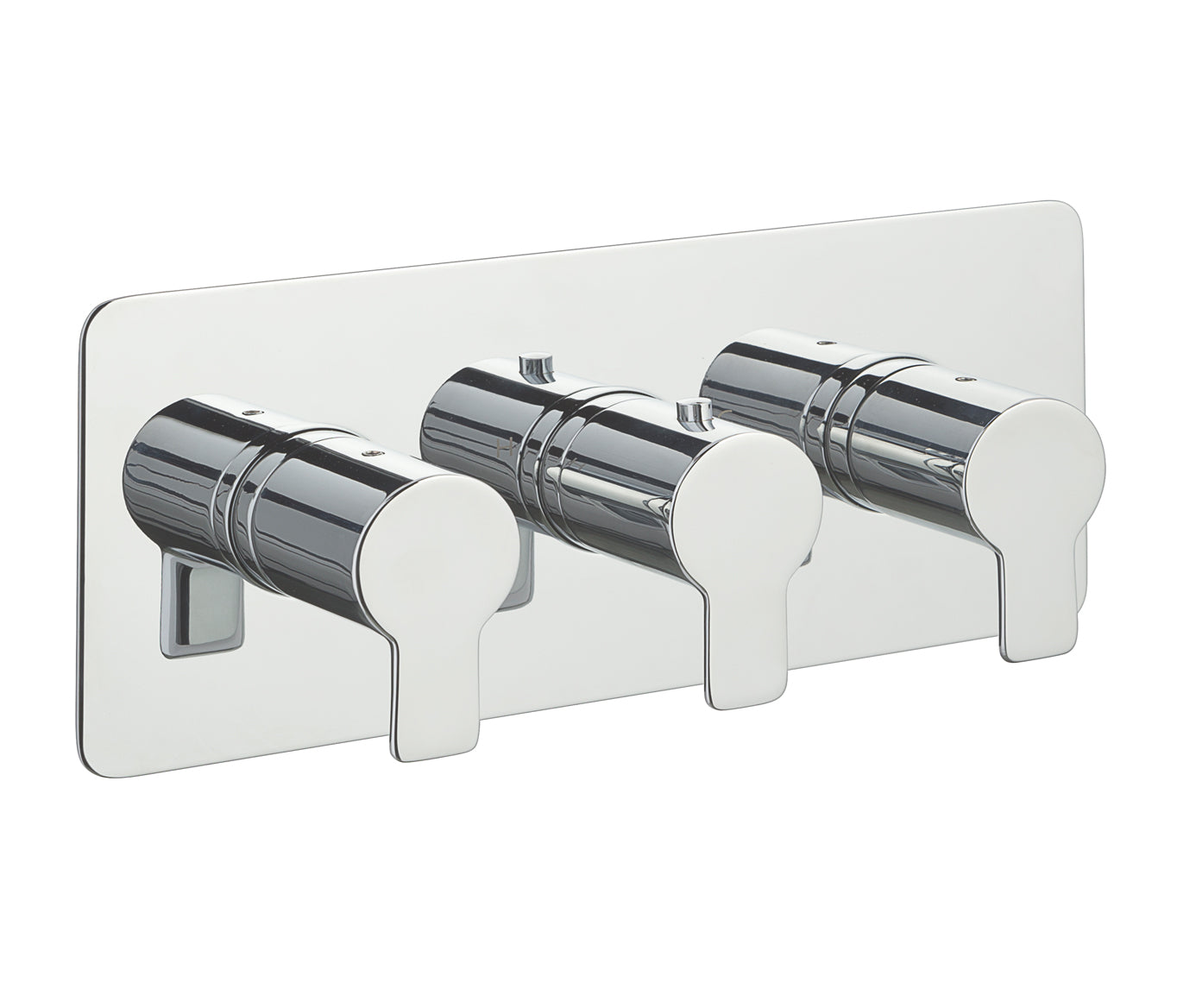 Amore Chrome Thermostatic Concealed 3 Outlet Horizontal Shower Valve
