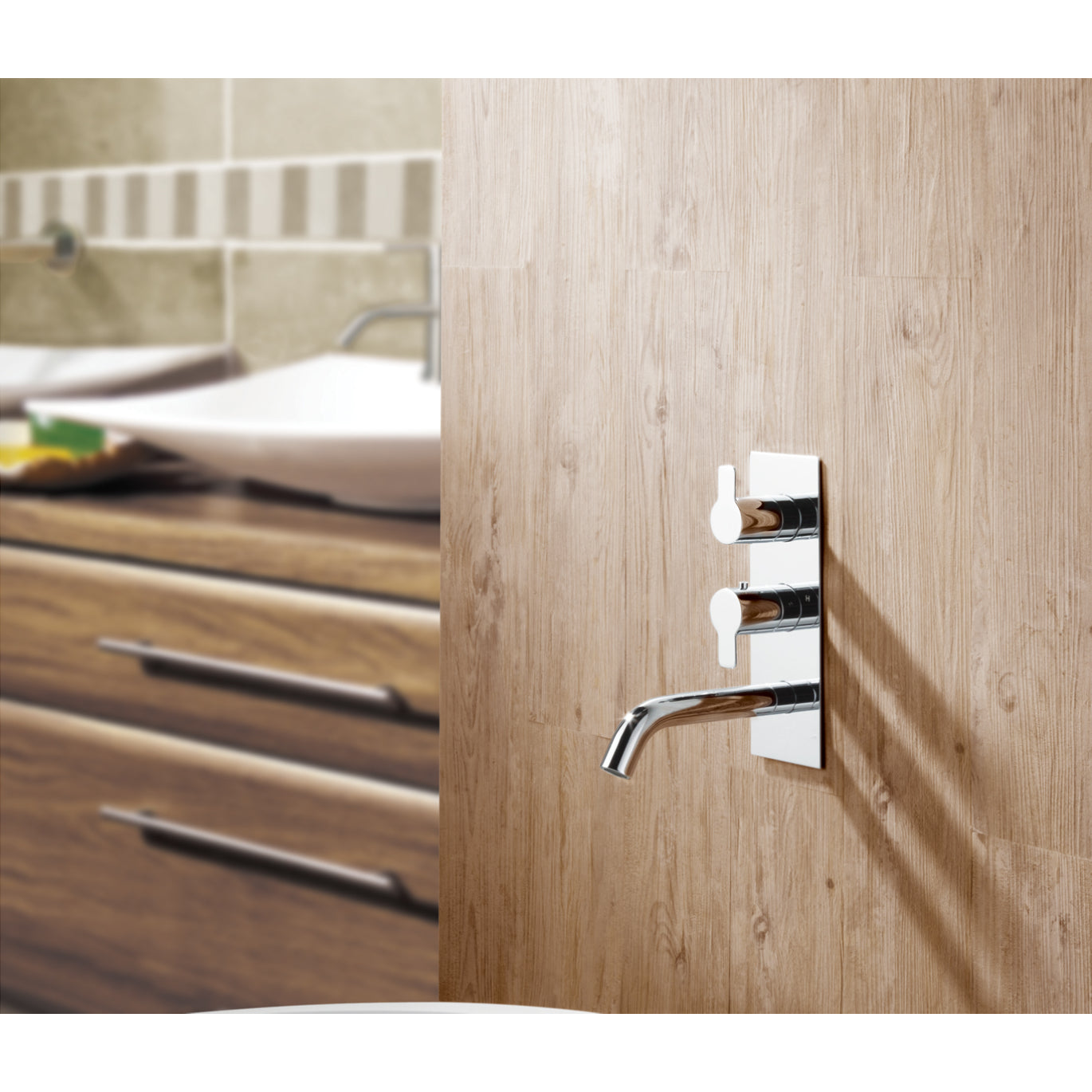 Just Taps Plus Amore Thermostatic Concealed 2 Outlet Valve