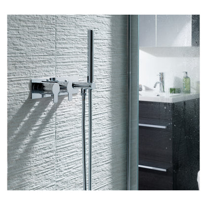 Just Taps Plus Amore Thermostatic Concealed Shower Valve 2 Outlets with Handset