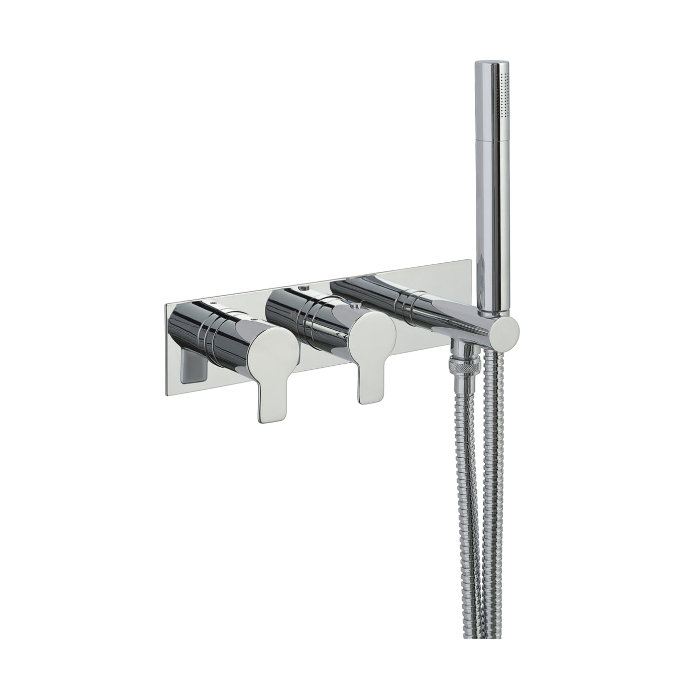 Just Taps Plus Amore Thermostatic Concealed Shower Valve 2 Outlets with Handset