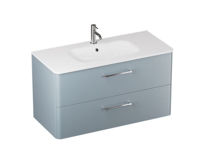 Camberwell 800mm Wall Mounted Vanity Unit Dusty Blue