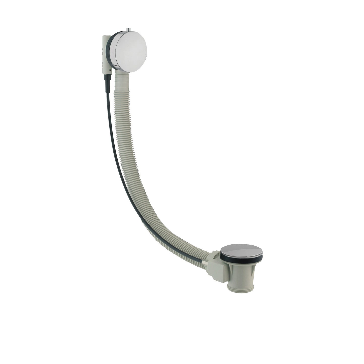 Just Taps Plus Free Flow Bath Filler with Pop Up Waste System, 105cm