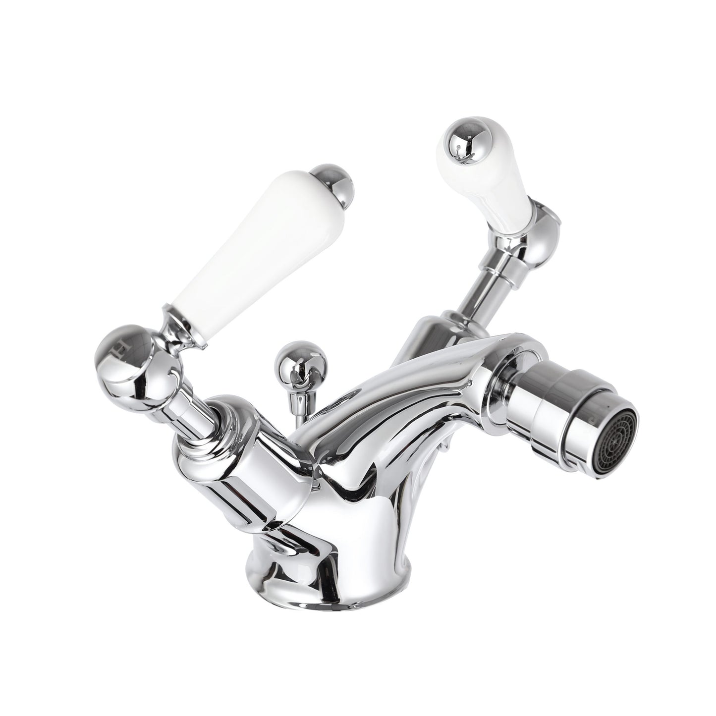 Just Taps Plus Grosvenor Bidet Mixer with Pop Up Waste