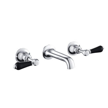 Just Taps Plus Grosvenor 3 Hole Wall Mounted Basin Mixer