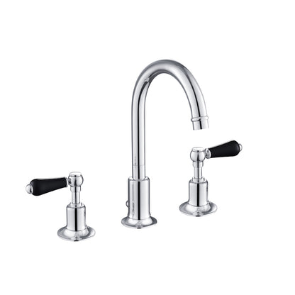 Just Taps Plus Grosvenor 3 Hole Basin Mixer With Swivel Spout And Pop Up Waste