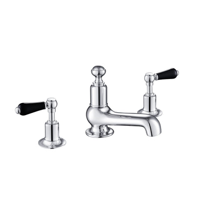Just Taps Plus Grosvenor 3 Hole Deck Mounted Basin Mixer