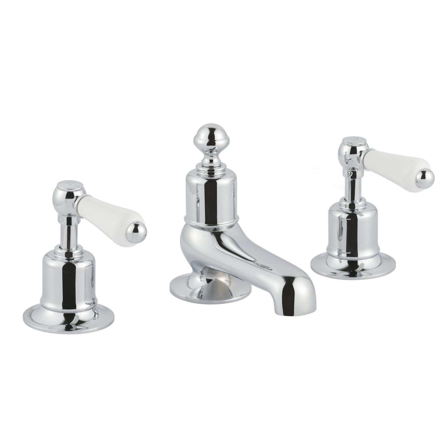 Just Taps Plus Grosvenor 3 Hole Deck Mounted Basin Mixer