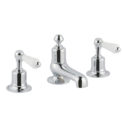 Just Taps Plus Grosvenor 3 Hole Deck Mounted Basin Mixer