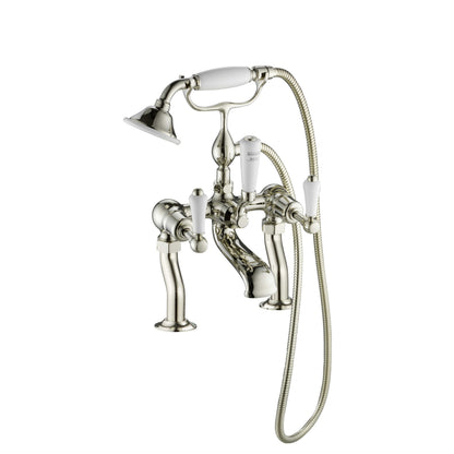 Just Taps Plus Grosvenor Deck Mounted Bath Shower Mixer with Kit