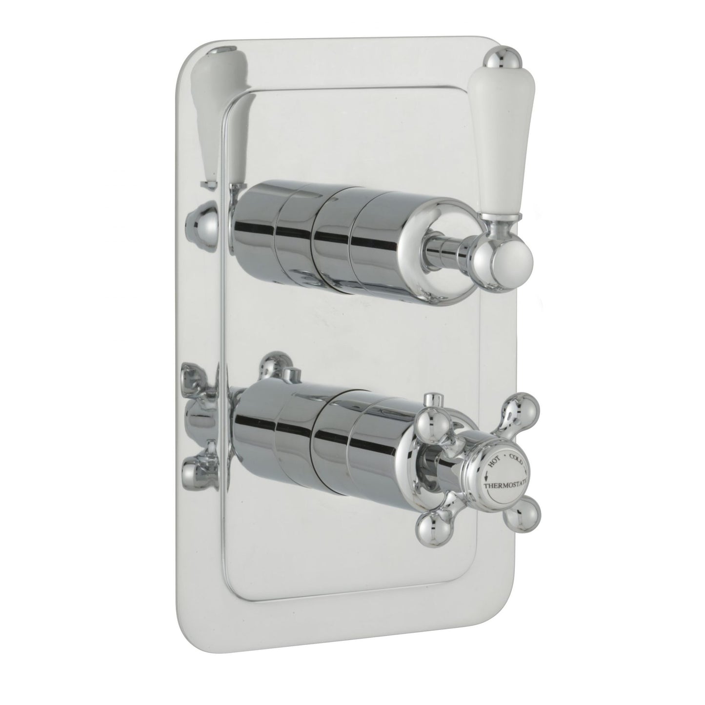 Just Taps Plus Grosvenor Thermostatic Concealed 1 Outlet Shower Valve, Vertical
