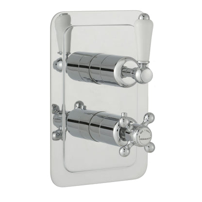 Just Taps Plus Grosvenor Thermostatic Concealed 1 Outlet Shower Valve, Vertical