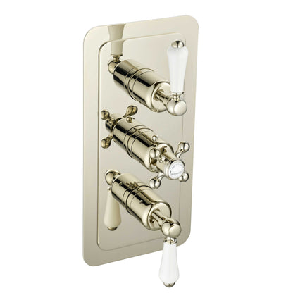 Just Taps Plus Grosvenor Thermostatic Concealed 2 Outlets Shower Valve, Vertical