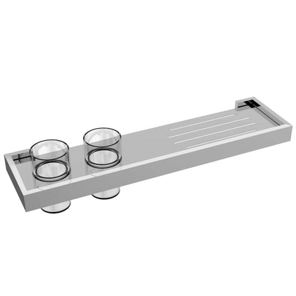 Just Taps Plus Athena Twin Tumbler Holder with Shelf