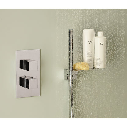 Just Taps Plus Athena Thermostatic Concealed Shower Valve 2 Handle 3 Outlet