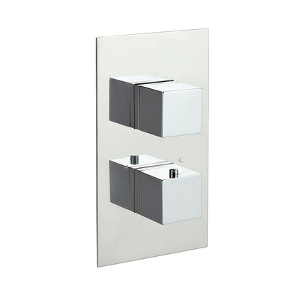 Just Taps Plus Athena Thermostatic Concealed Shower Valve 2 Handle 3 Outlet