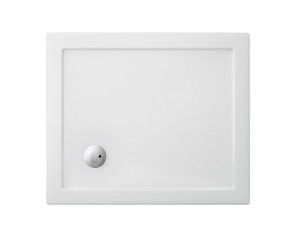 Britton Acrylic Rectangular 900 x 800 x 35mm Tray - White Gloss