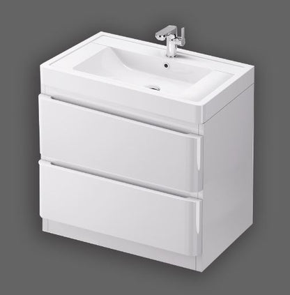 Essentials Flite 900x480mm Two Drawer Floor Standing Unit