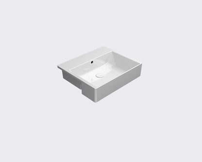 GSI KUBE X 55 Semi-recessed 1TH Basin 550 x 470mm