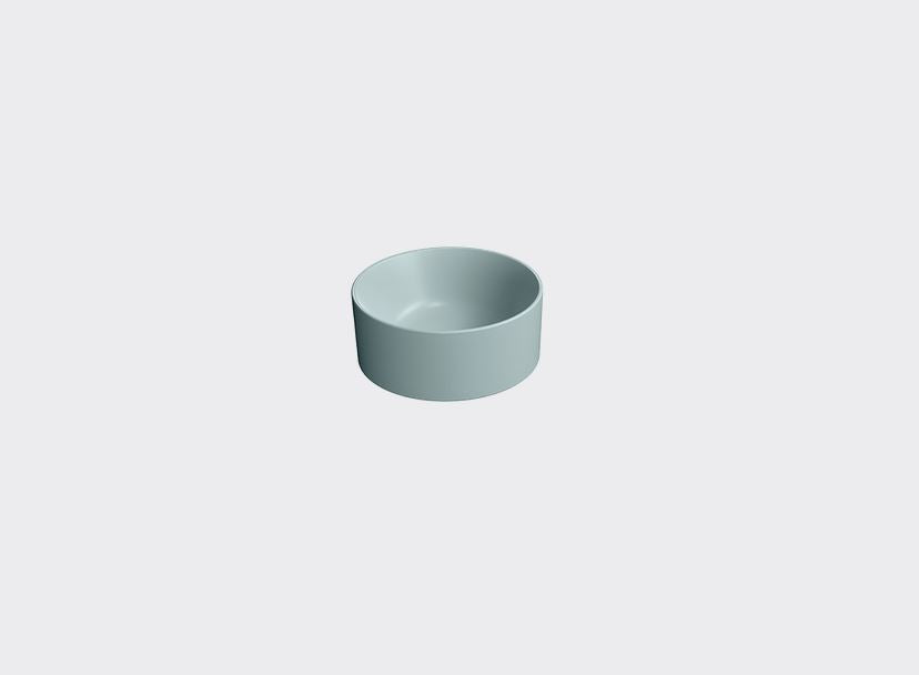 GSI KUBE X 320mm Round Countertop Basin Matt Ghiacchio