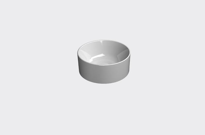 GSI KUBE X 320mm Round Countertop Basin White