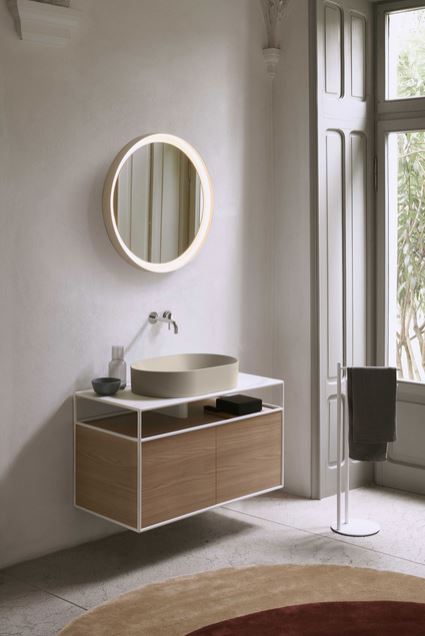 GSI Kube X 600 x 370mm Counter Top Basin Matt Creta