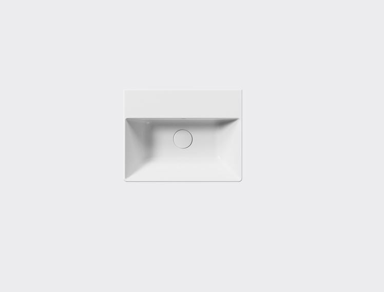 GSI Kube X Design 450 x 350mm Cloakroom Washbasin - Matt White