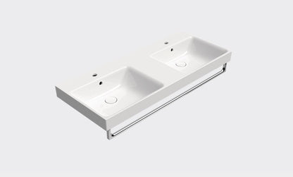GSI Nubes Double White Basin 1200 x 500mm