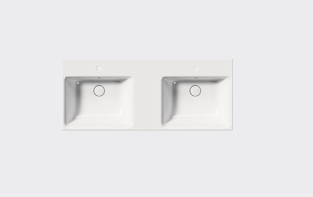 GSI Nubes Double White Basin 1200 x 500mm