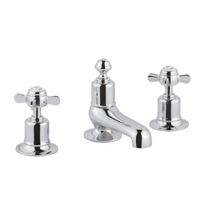 Just Taps Plus Grosvenor 3 Hole Deck Mounted Basin Mixer