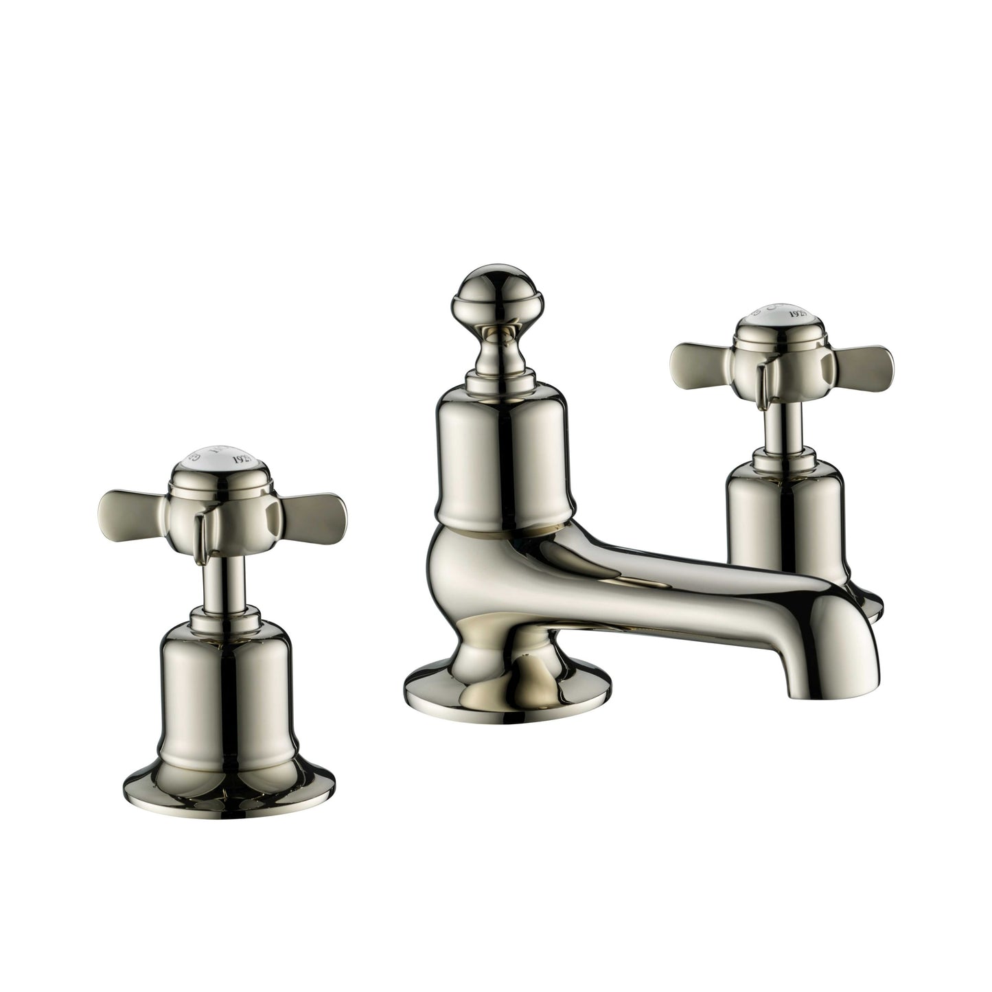 Just Taps Plus Grosvenor 3 Hole Deck Mounted Basin Mixer