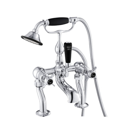 Just Taps Plus Grosvenor Deck Mounted Bath Shower Mixers with Kit