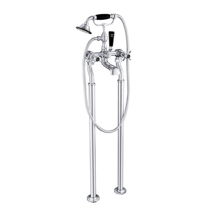 Just Taps Plus Grosvenor Freestanding Bath Shower Mixers with Kit