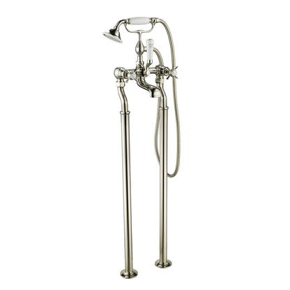 Just Taps Plus Grosvenor Freestanding Bath Shower Mixers with Kit