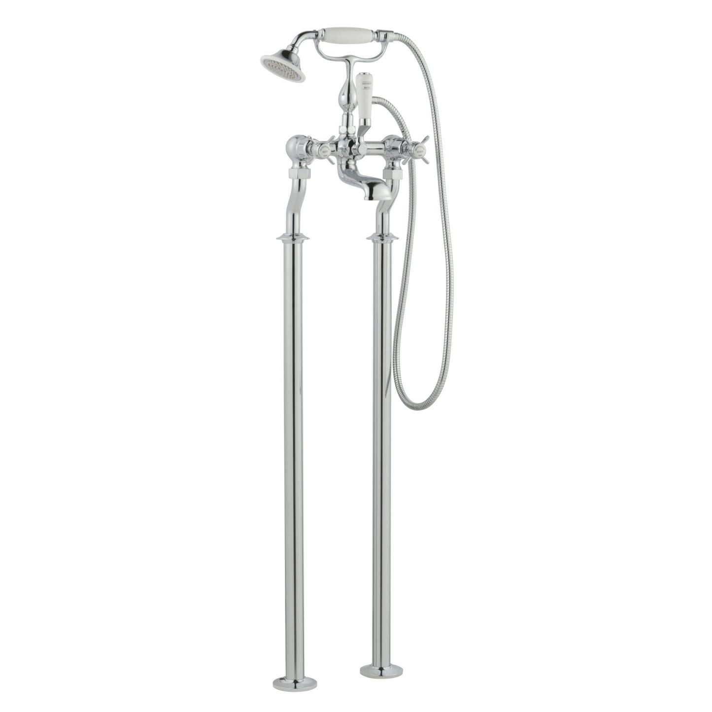 Just Taps Plus Grosvenor Freestanding Bath Shower Mixers with Kit
